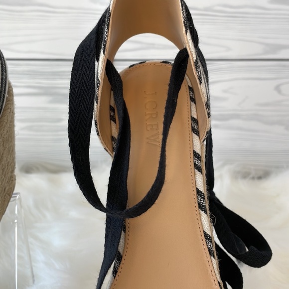 J. Crew Stripped Espadrille Wedges - Picture 9 of 10